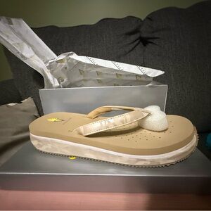 Volatile Tan Platform Sandals